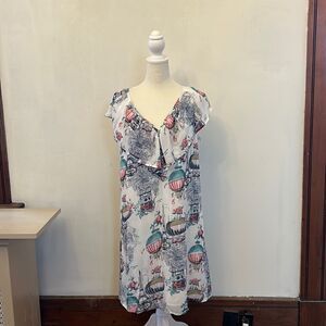 maison Jules Paris print collared dress Size L